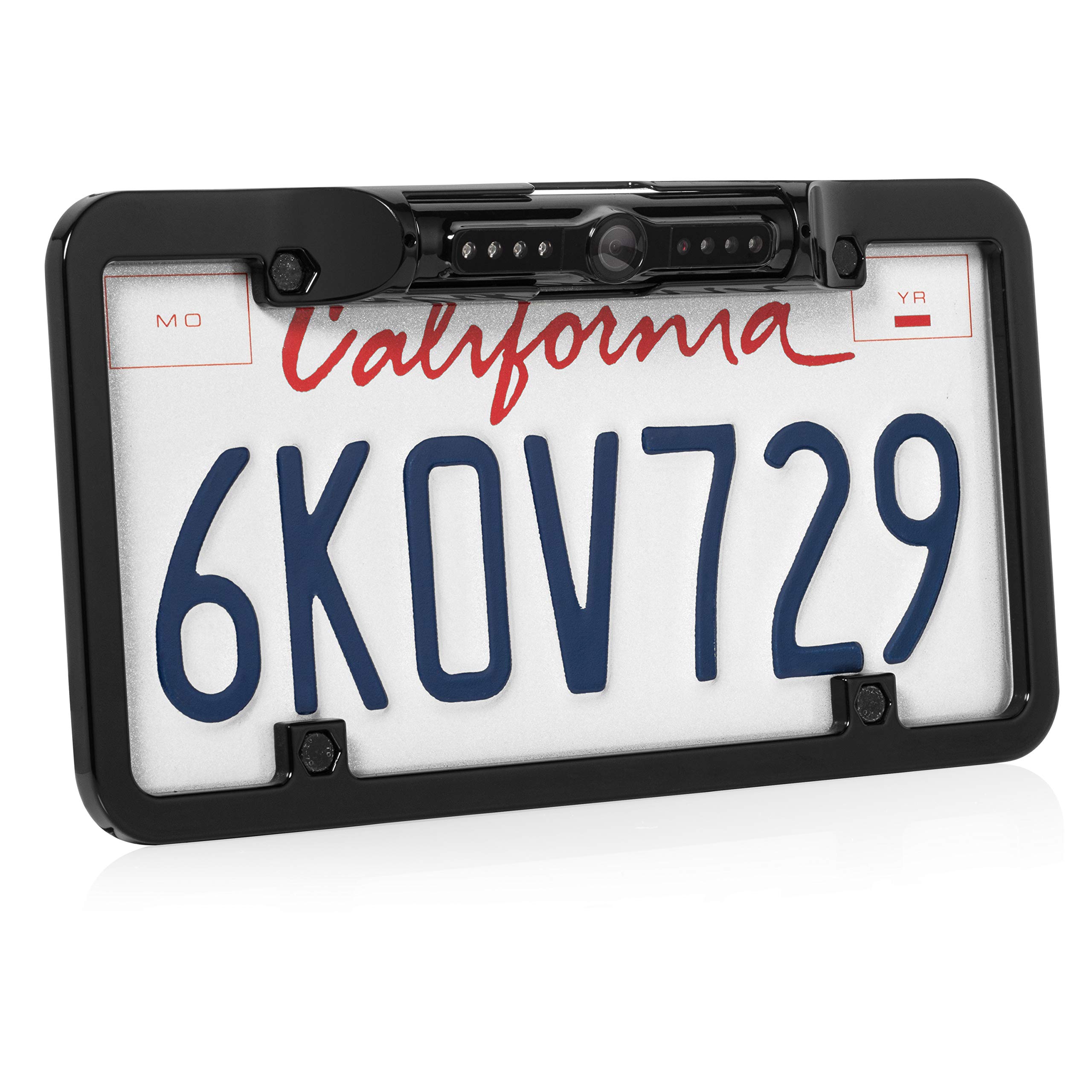 BOYO VTL300CIR Full-Frame License Plate Backup Camera with 1080p HD Night Vision, Parking Guidelines & Waterproof Design - Perfect for Trucks, SUVs & RVs Parking Assistance & Safety Backup