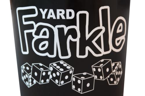 Premium White Vinyl Bucket Decals - Custom Yard Farkle Stickers for Outdoor Games, Parties & Tailgating - Weatherproof Adhesive for Coolers, Drink Buckets & Party Supplies
