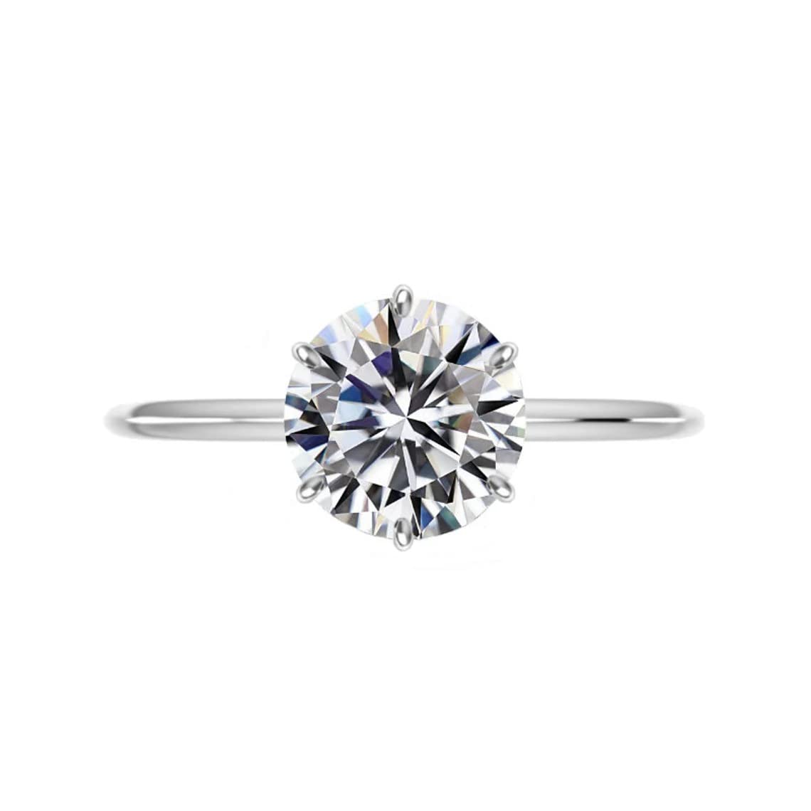 4 CT Round Moissanite Engagement Ring Set - Vintage Halo Wedding Band, Solitaire Bridal Jewelry for Women, Anniversary Promise Ring in Sterling Silver | Perfect for Proposals, Weddings & Special Occasions