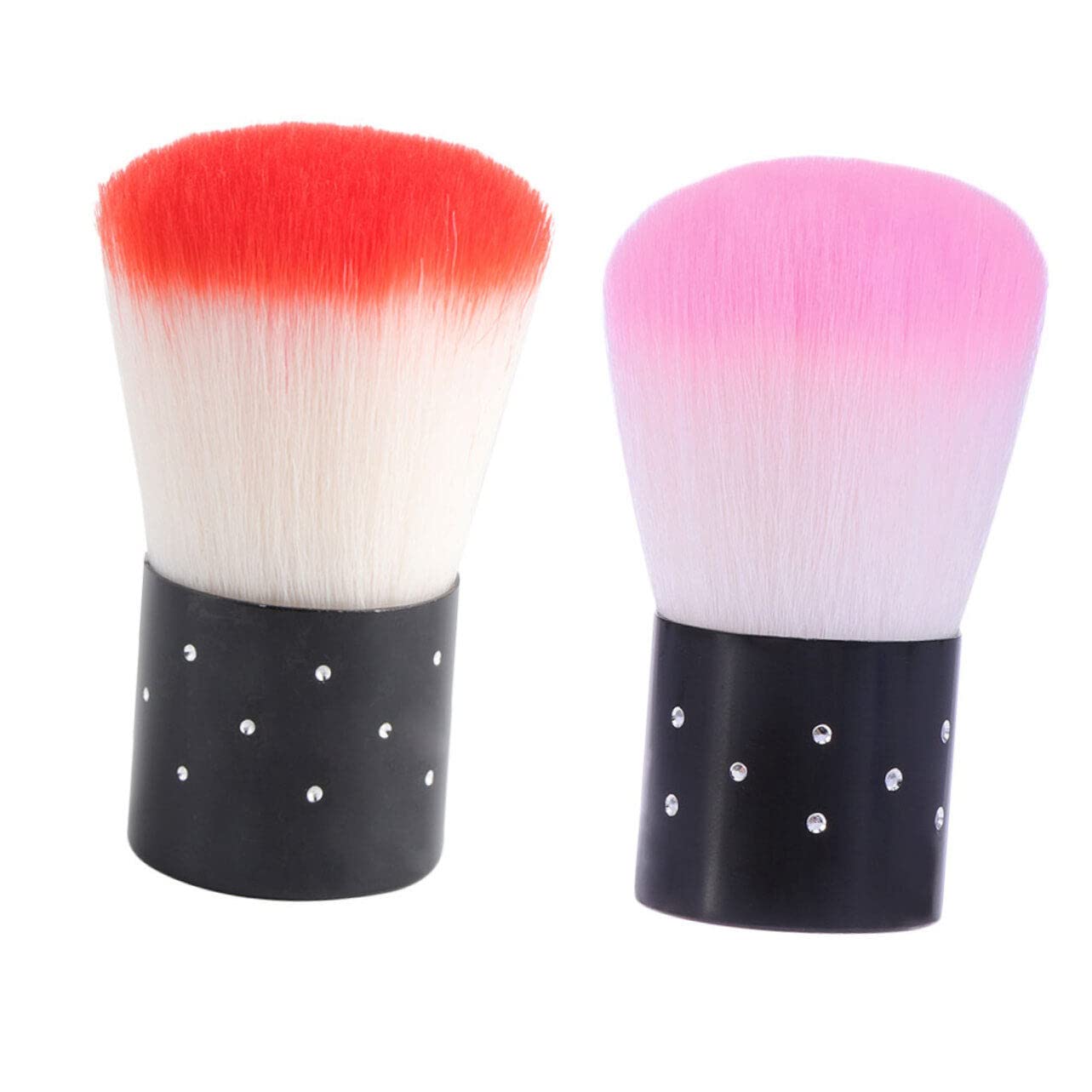 Minkissy 2-Piece Manicure & Pedicure Set - Soft Powder Brush & Big Head Nail Scrubber for Professional Nail Care | Perfect for Salon, Home Spa & DIY Nail Art