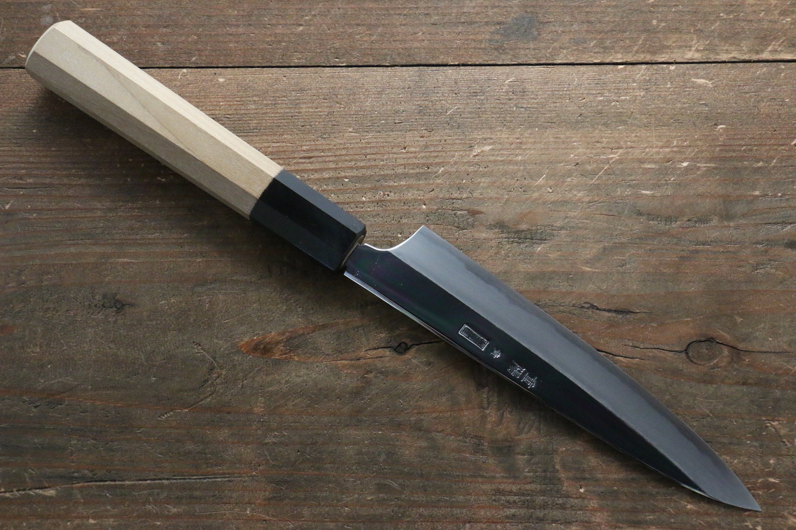Choyo Blue Steel No.1 Mirrored Finish Petty Utility Knife 150mm - Premium Japanese Kitchen Knife for Slicing, Peeling & Precision Cutting