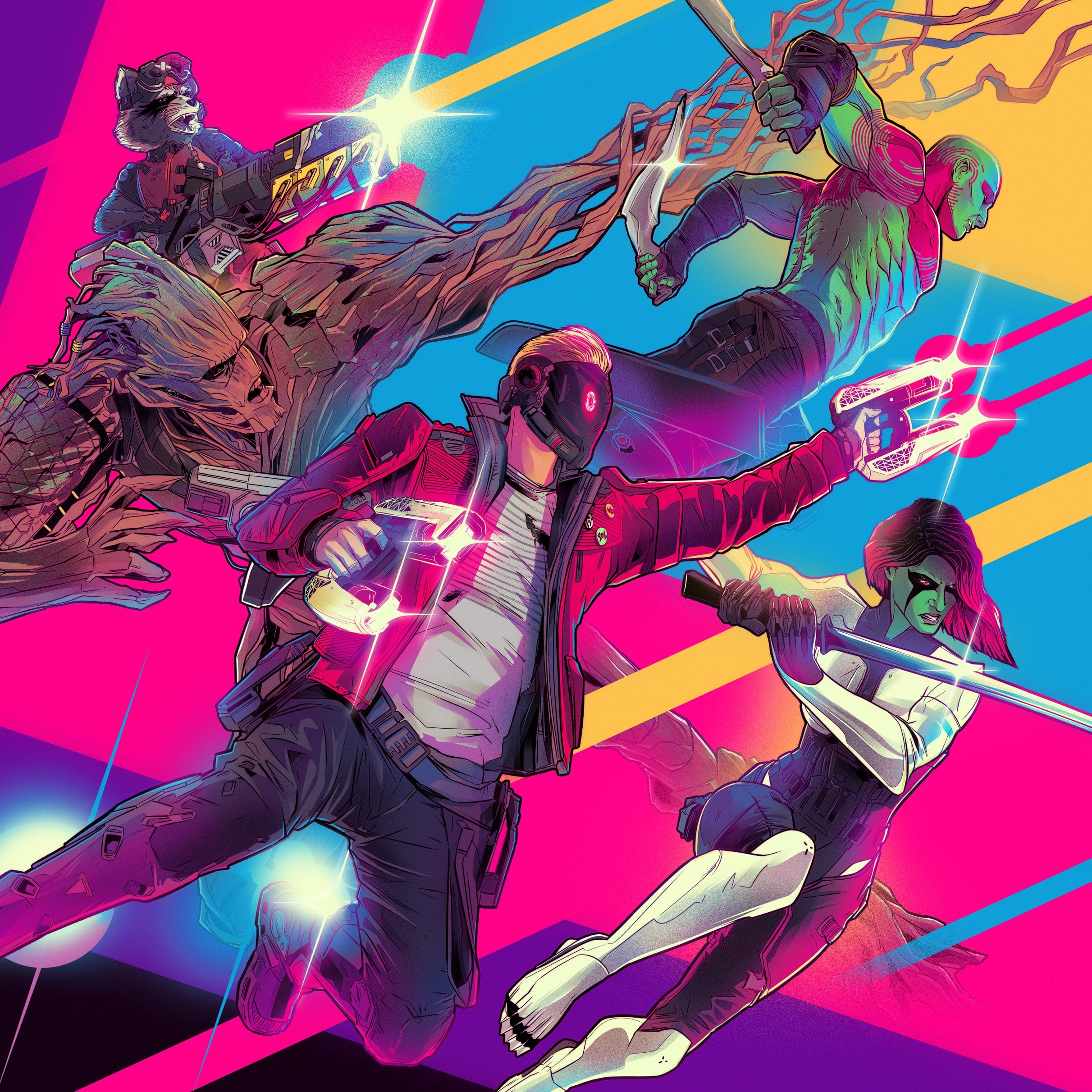 Marvel's Guardians of the Galaxy Official Video Game Soundtrack 2xLP Vinyl Record - Collectible Limited Edition for Gamers & Music Lovers, Perfect for Home Entertainment & Gift Giving