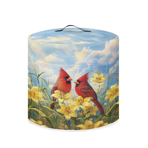 Cardinal Bird Lily Floral