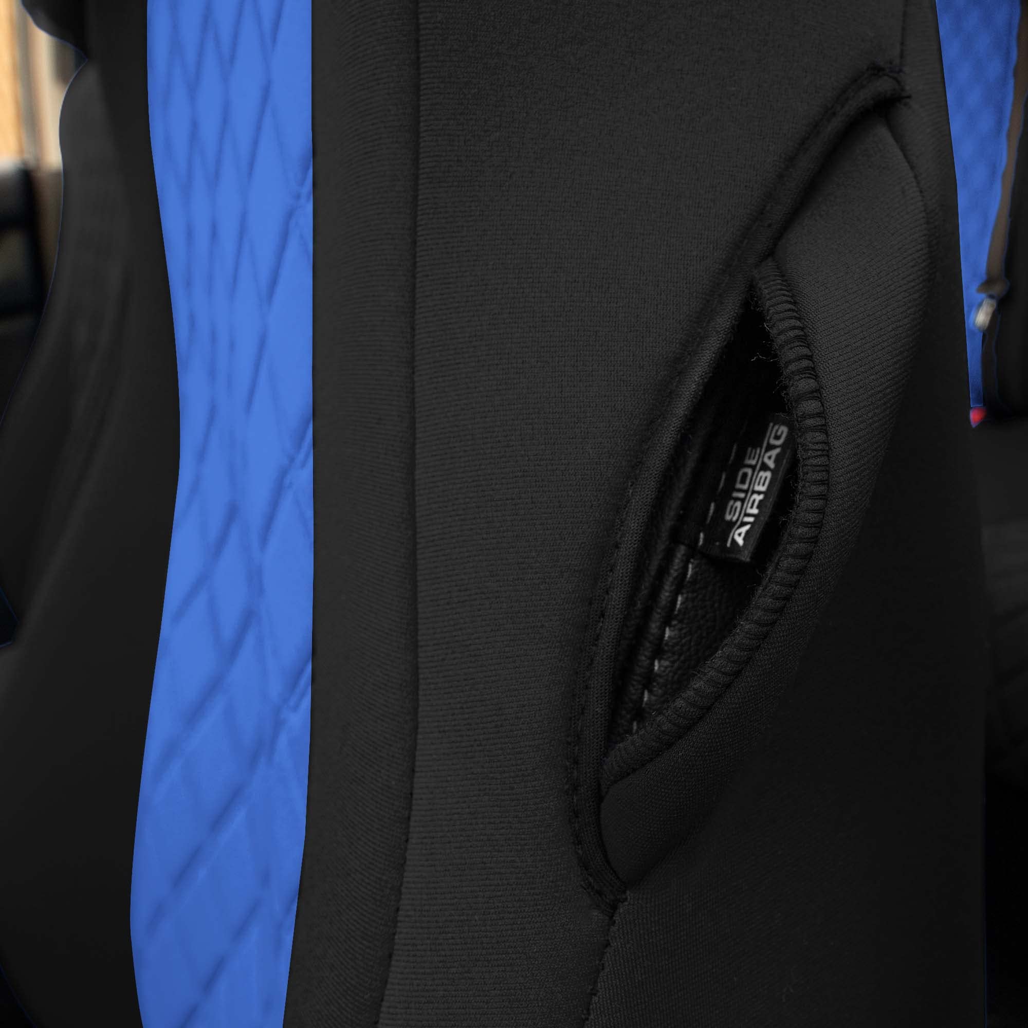 FH Group Custom Fit Seat Covers for 2018-2022 Honda Accord (Touring/Sport/SE/EX/EX-L) - Waterproof Neoprene Car Seat Protectors - Rear Seat Covers Set in Blue - Perfect for Road Trips, Daily Commute & Pet Protection