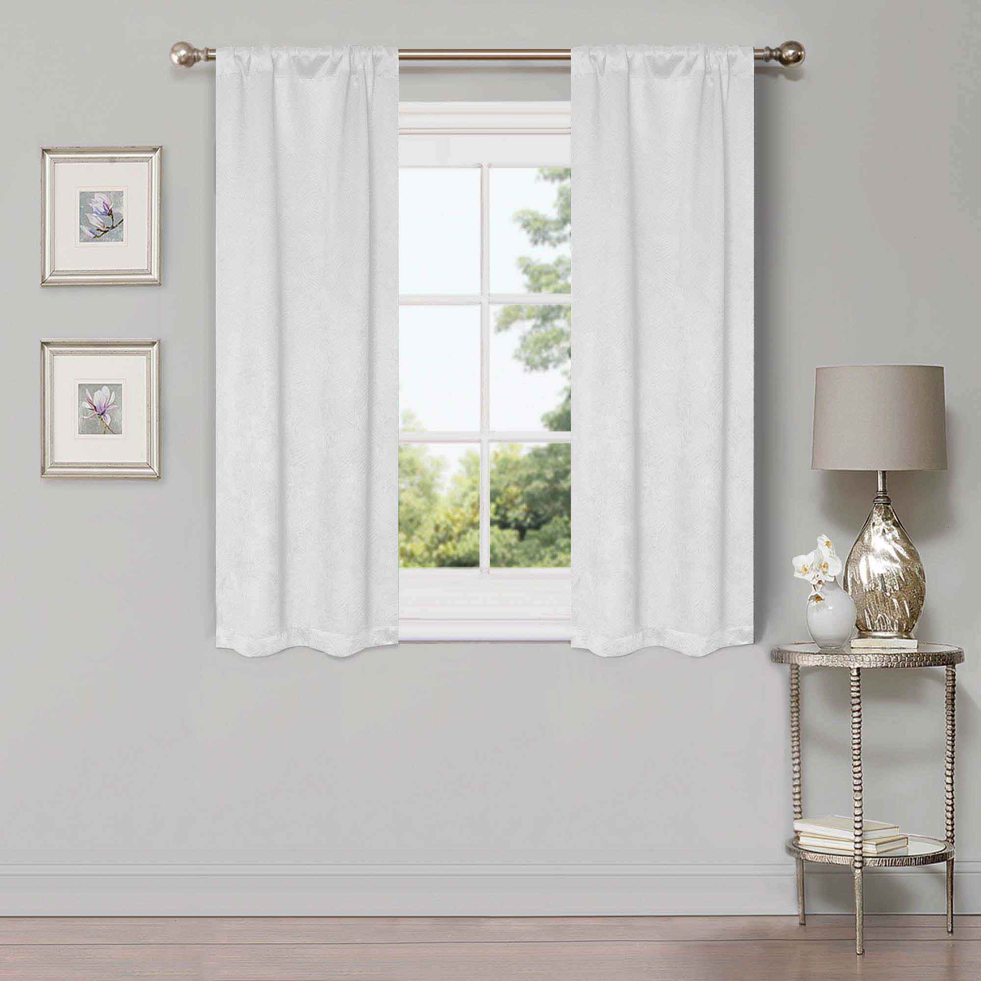 Waverly Modern Washable Blackout Curtains - Room Darkening Window Treatment Panel Set for Bedroom & Living Room - Noise Reducing Thermal Insulated Drapes for Better Sleep & Privacy