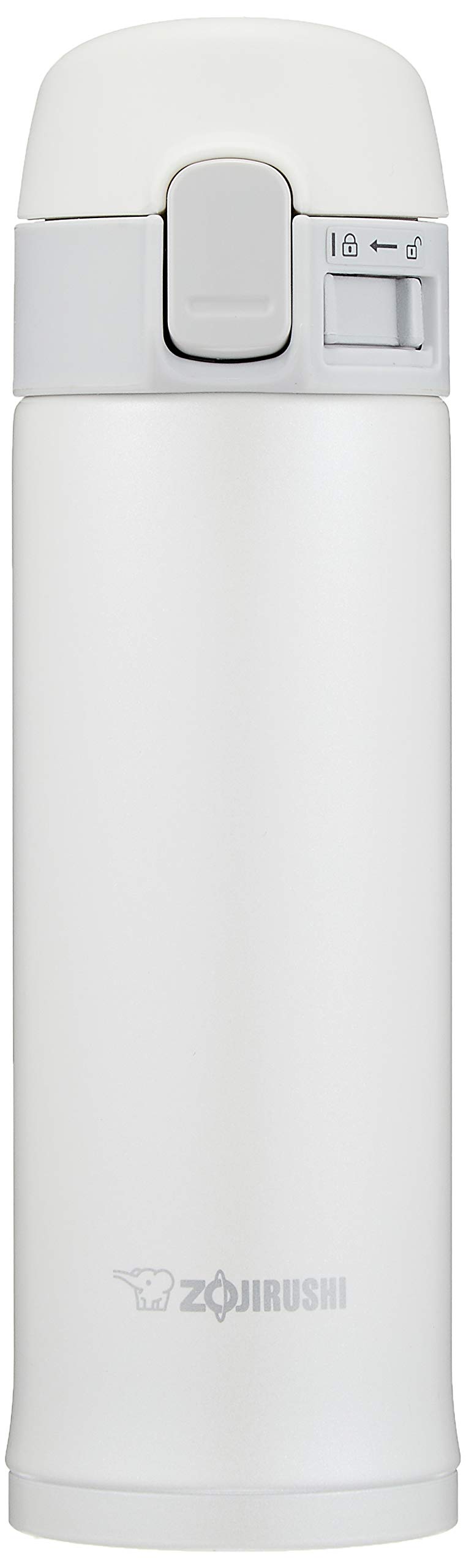 Zojirushi SM-PC30WA 10-Oz Stainless Steel Vacuum Insulated Travel Mug - White, Leak-Proof & Heat Retention for Coffee, Tea & Hot Beverages - Perfect for Office, Commuting & Outdoor Activities