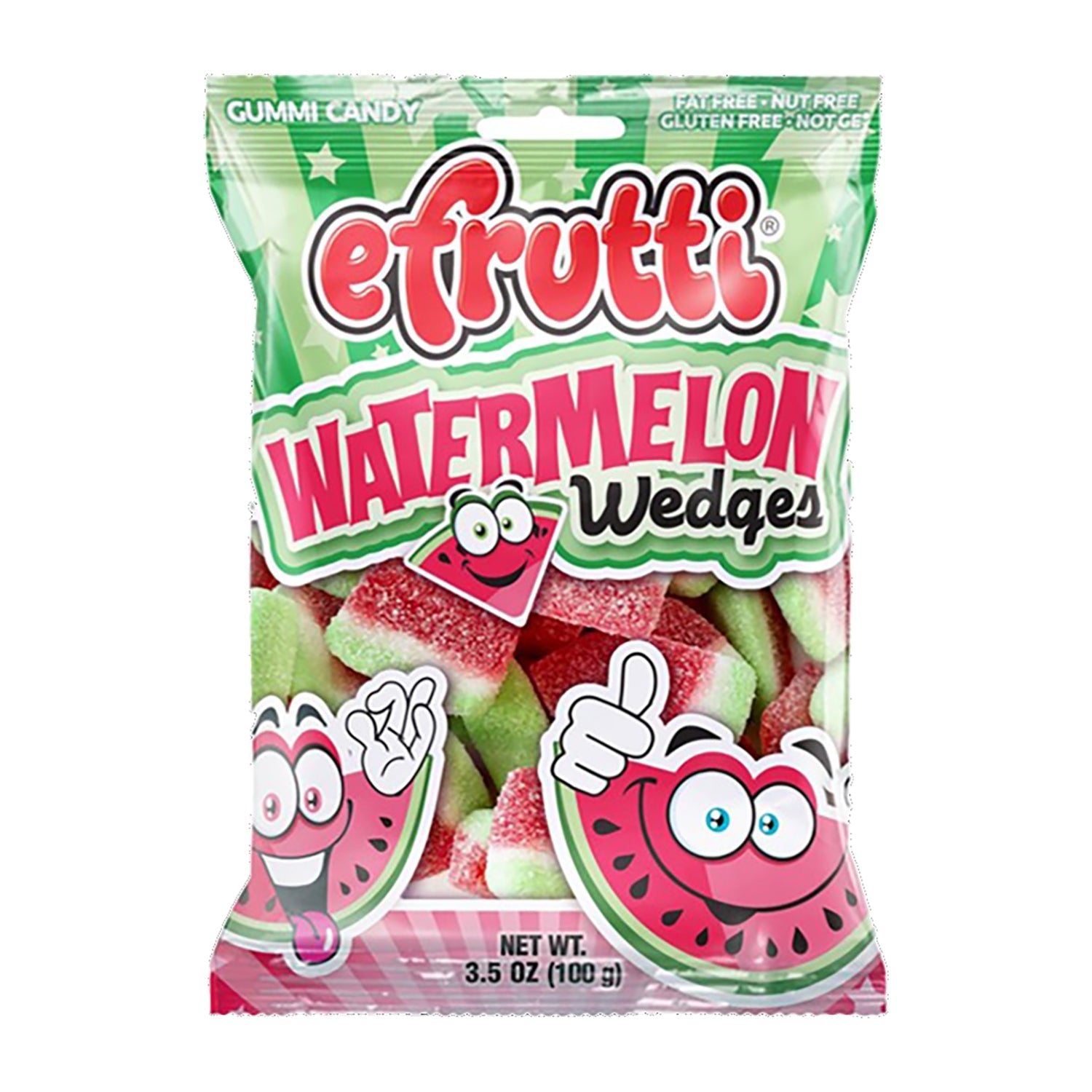 Efrutti Gummy Watermelon Candy - 3.5oz Bags, 12 Count Case - Perfect for Parties, Snacking & Office Treats