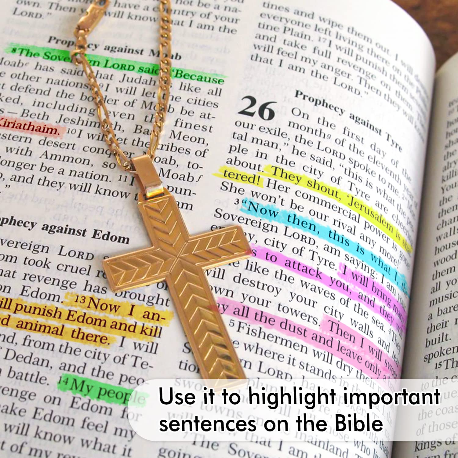 12-Color Bible Gel Highlighters - No Bleed, Perfect for Study & Work