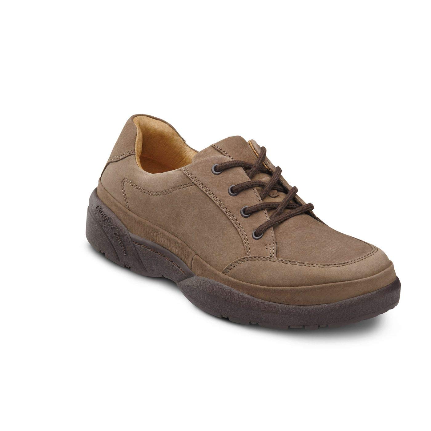 Dr. Comfort Justin Men's Therapeutic Diabetic Extra Depth Shoes - Leather Lace-Up Design for Foot Pain Relief & Swelling - Ideal for Daily Wear, Walking & Diabetic Foot Care