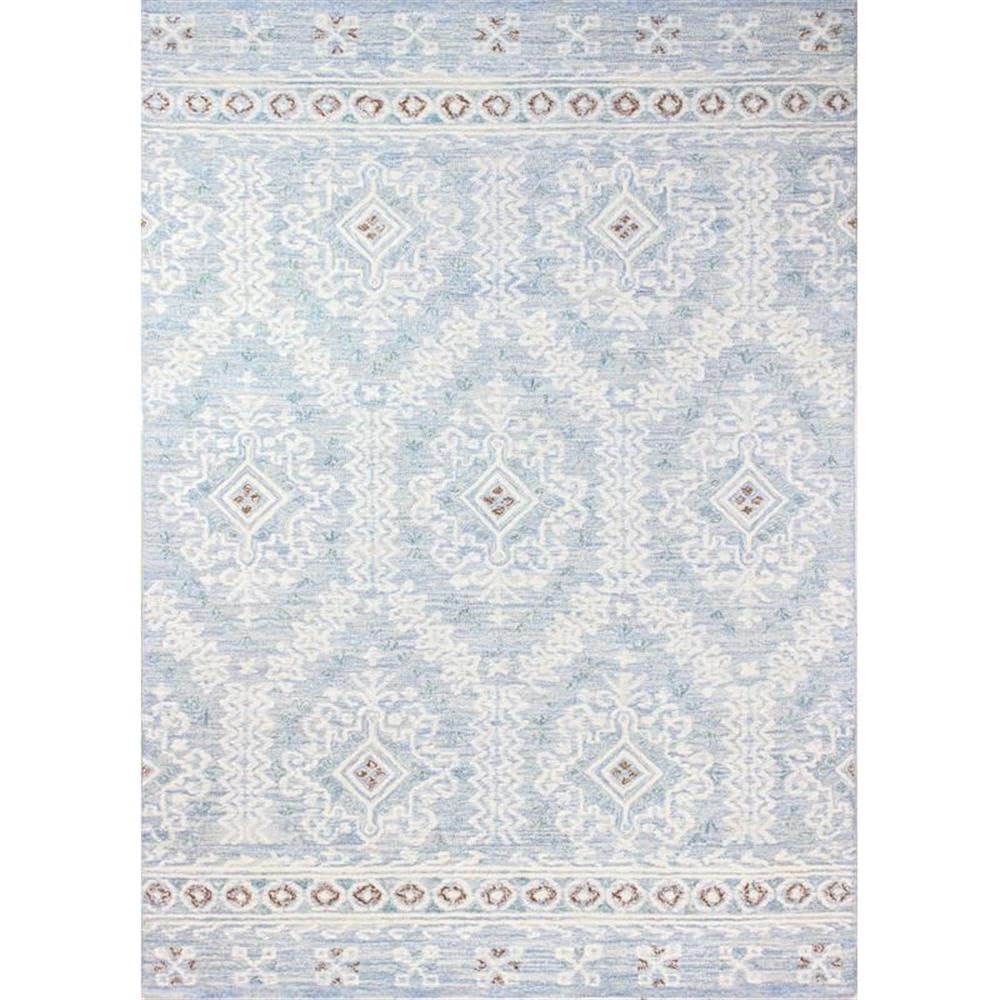 Luxury Hand Tufted Wool & Viscose Area Rug - Bashian Collection 2.6’ x 8’ Light Blue - Perfect for Living Room, Bedroom, Entryway & Hallway Runner - Soft & Durable Home Decor Carpet