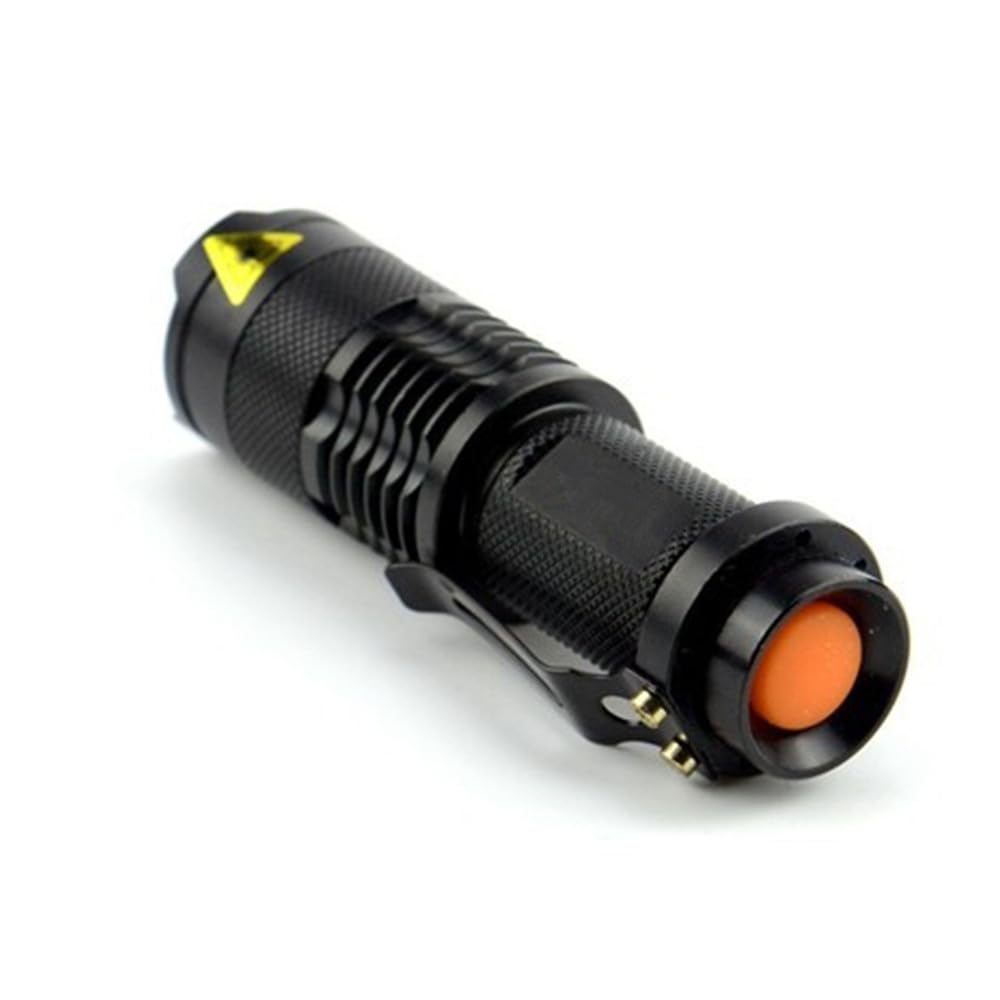 3 Pack Mini LED Flashlights - Bright Compact Flashlight with Clip, 3 Modes & Zoomable Focus | Waterproof & Drop Resistant for Emergency, Camping, Hiking & Power Outages