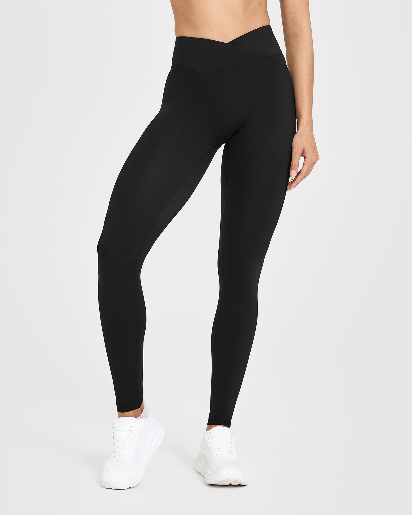 Unified Wrap Leggings for Women - High Waist Yoga Pants in Black | Perfect for Workout, Lounge & Everyday Wear