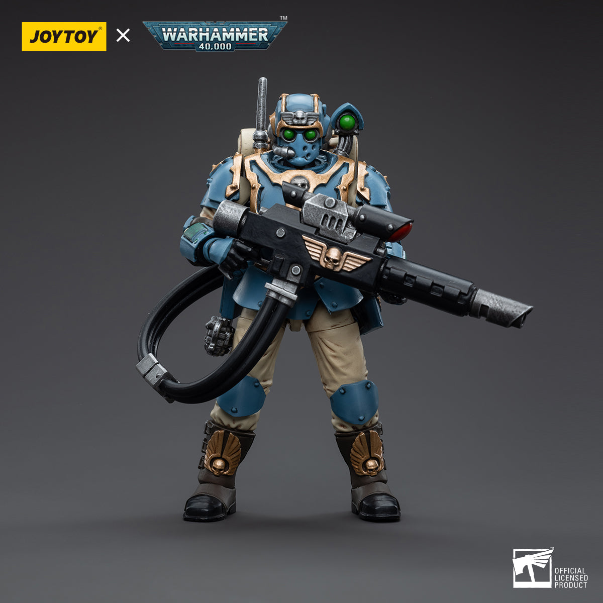 1/18 JOYTOY 3.75-inch Astra Militarum Tempestus Scions 55th Kappic Eagles Action Figure Set (5pcs) - Perfect for Warhammer 40K Collectors, Tabletop Gaming & Display