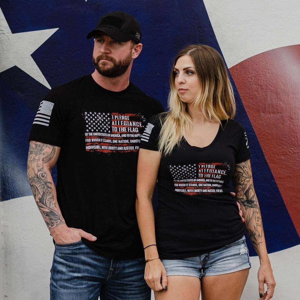 Pledge T-Shirt for Men & Women - Soft Cotton Black Tee - Perfect for Casual Wear, Gym, and Everyday Outfits