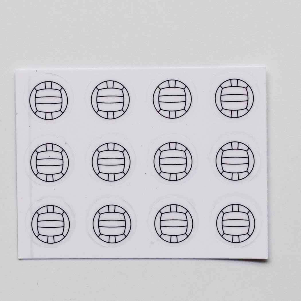 Volleyball Planner Stickers - 120 Clear Sports Labels for Scrapbooking & Crafting - Perfect for Team Schedules & DIY Projects