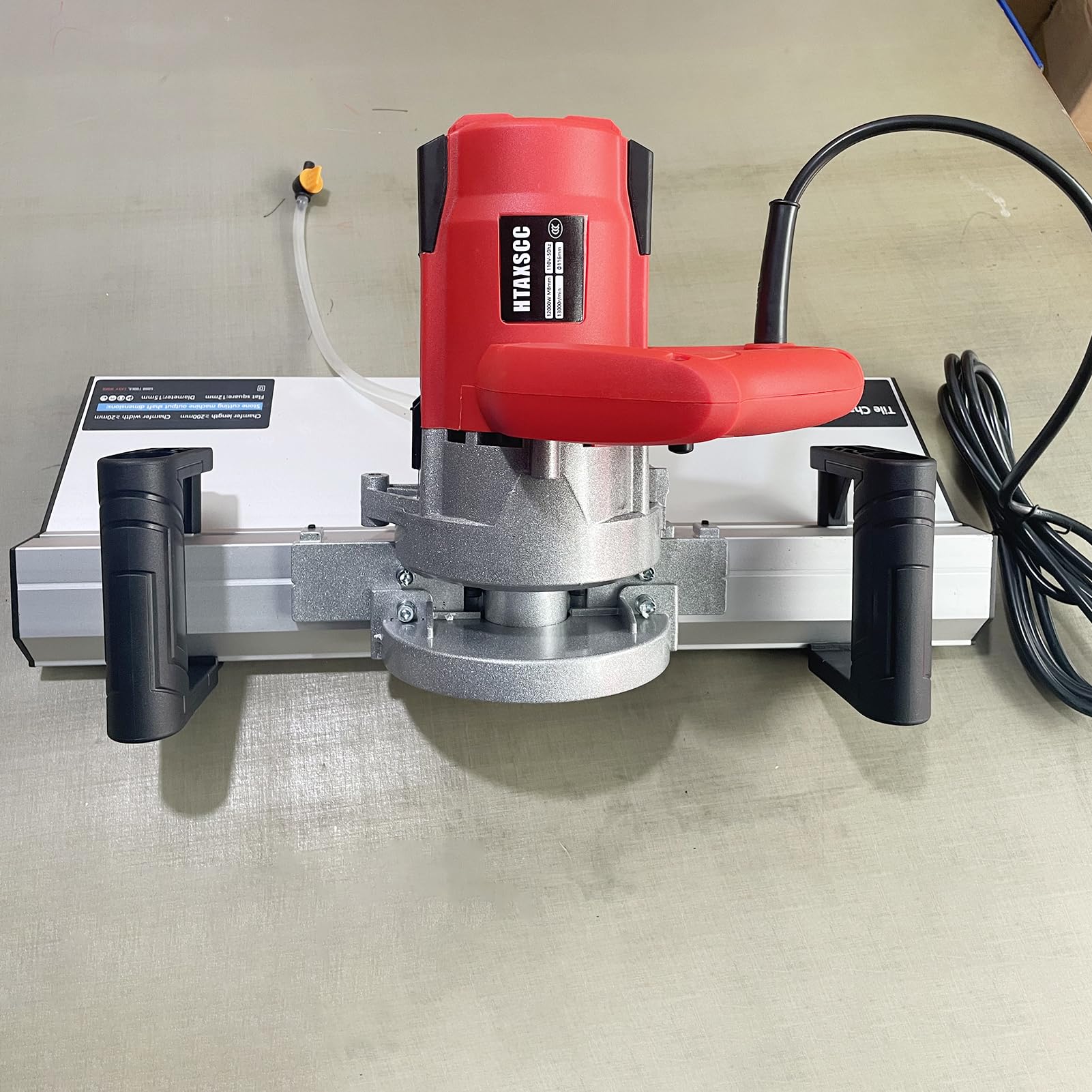Professional Electric 45 Degree Tile Chamfering Tool with Aluminum Base Plate - Precision Bevel Cutter for Ceramic & Stone Tiles - Perfect for DIY Home Renovation, Bathroom Remodeling, and Professional Tile Installation