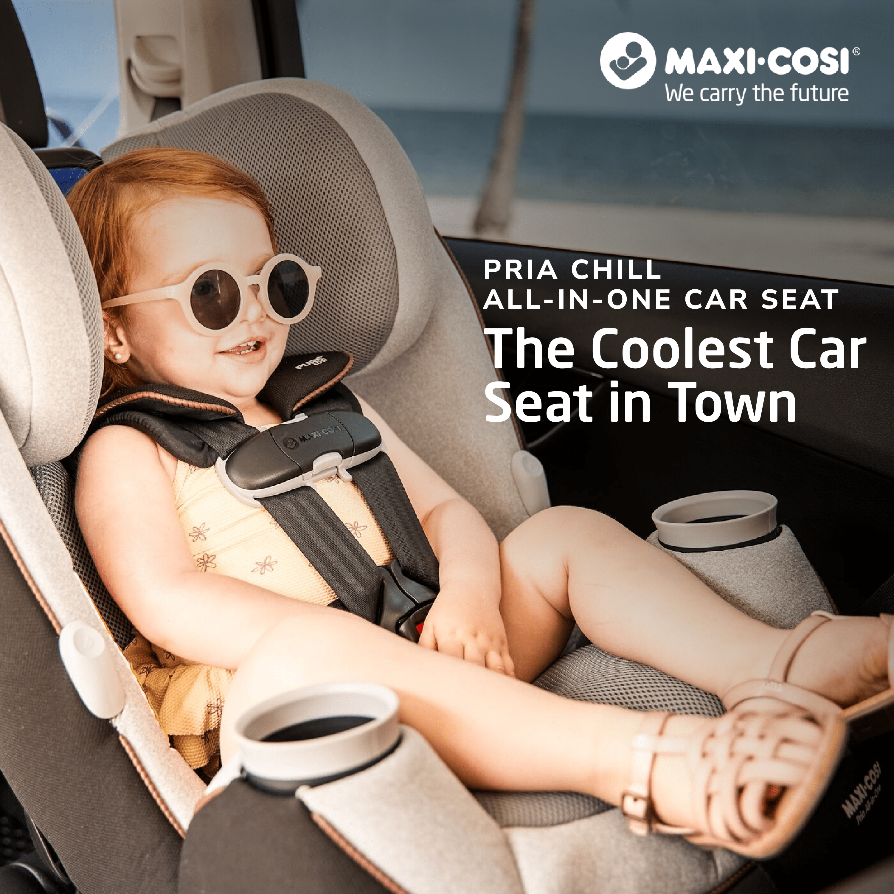 Maxi Cosi Pria Chill All-in-One Convertible Car Seat for Babies & Toddlers - Safe, Comfortable & Easy to Install - Perfect for Travel, Daily Commute & Family Road Trips