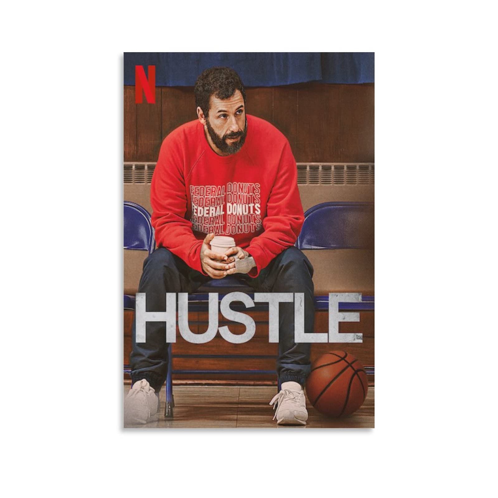 Premium Movie Posters - 'Hustle' Themed Theater Room Decor (24x36 Inches, 60x90cm) | Canvas Wall Art for Home Aesthetic, Wall Paintings & Gifts | Perfect for Cinema Rooms, Man Caves & Movie Lover Gifts