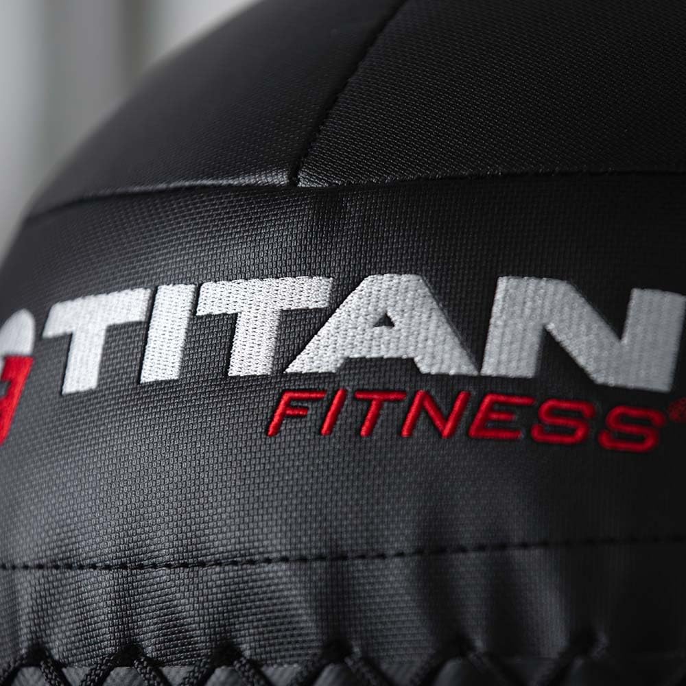 Titan Fitness 20 LB Composite Wall Ball - Soft Shell Poly-Composite Non-Slip Grip Medicine Ball for CrossFit, Strength Training & Functional Workouts - Perfect for Home Gym, CrossFit Box & Functional Fitness Training