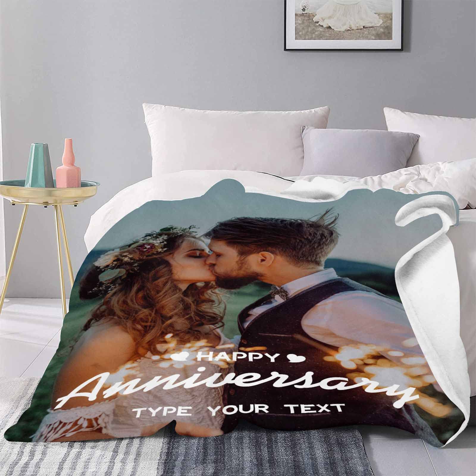 Custom Photo Collage Fleece Blanket - Personalized 50