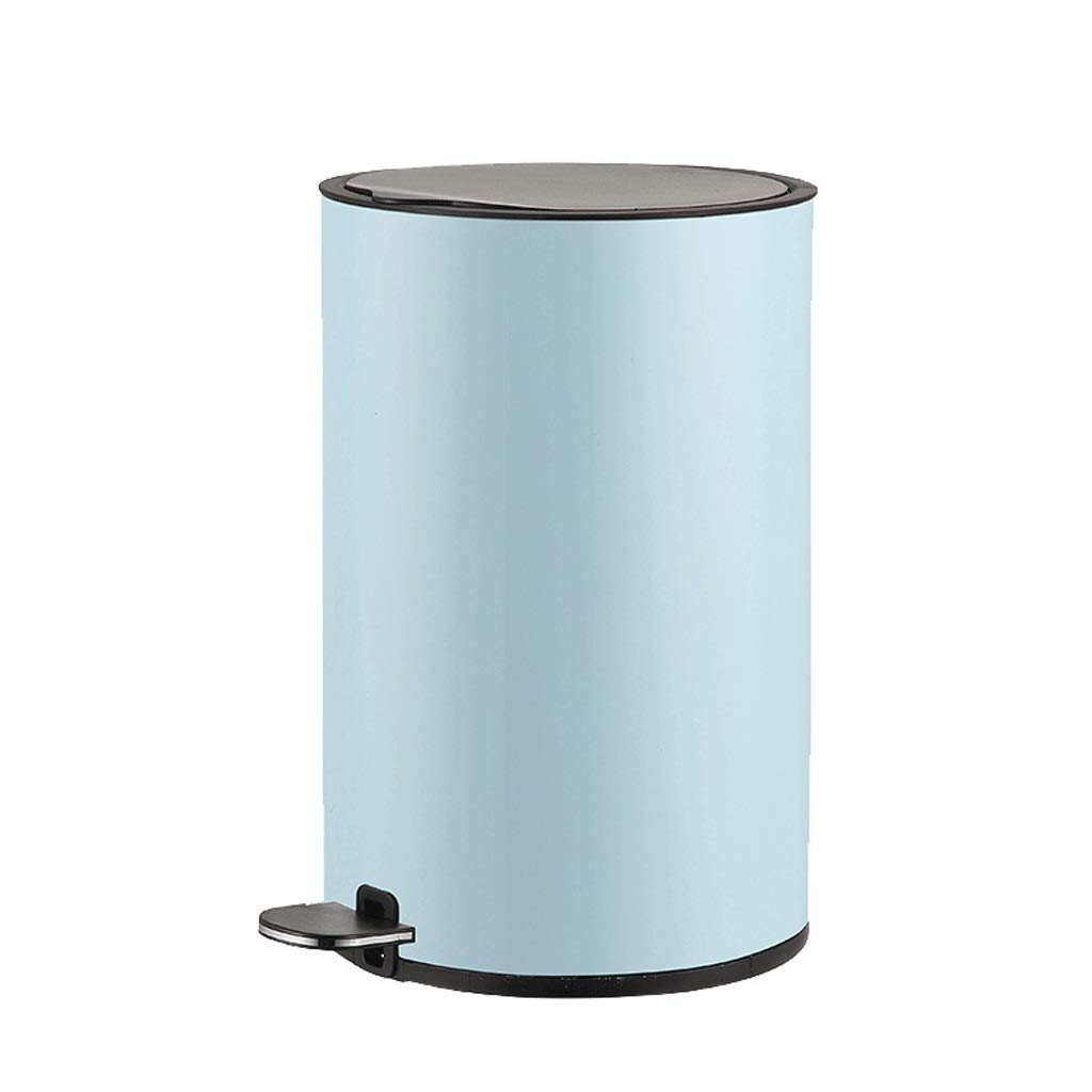 FABAX 13 Gallon Stainless Steel Step Trash Can with Lid & Secure Slide Lock - Slim Kitchen Garbage Bin for Waste Disposal - Perfect for Home, Office, and Restaurant Use