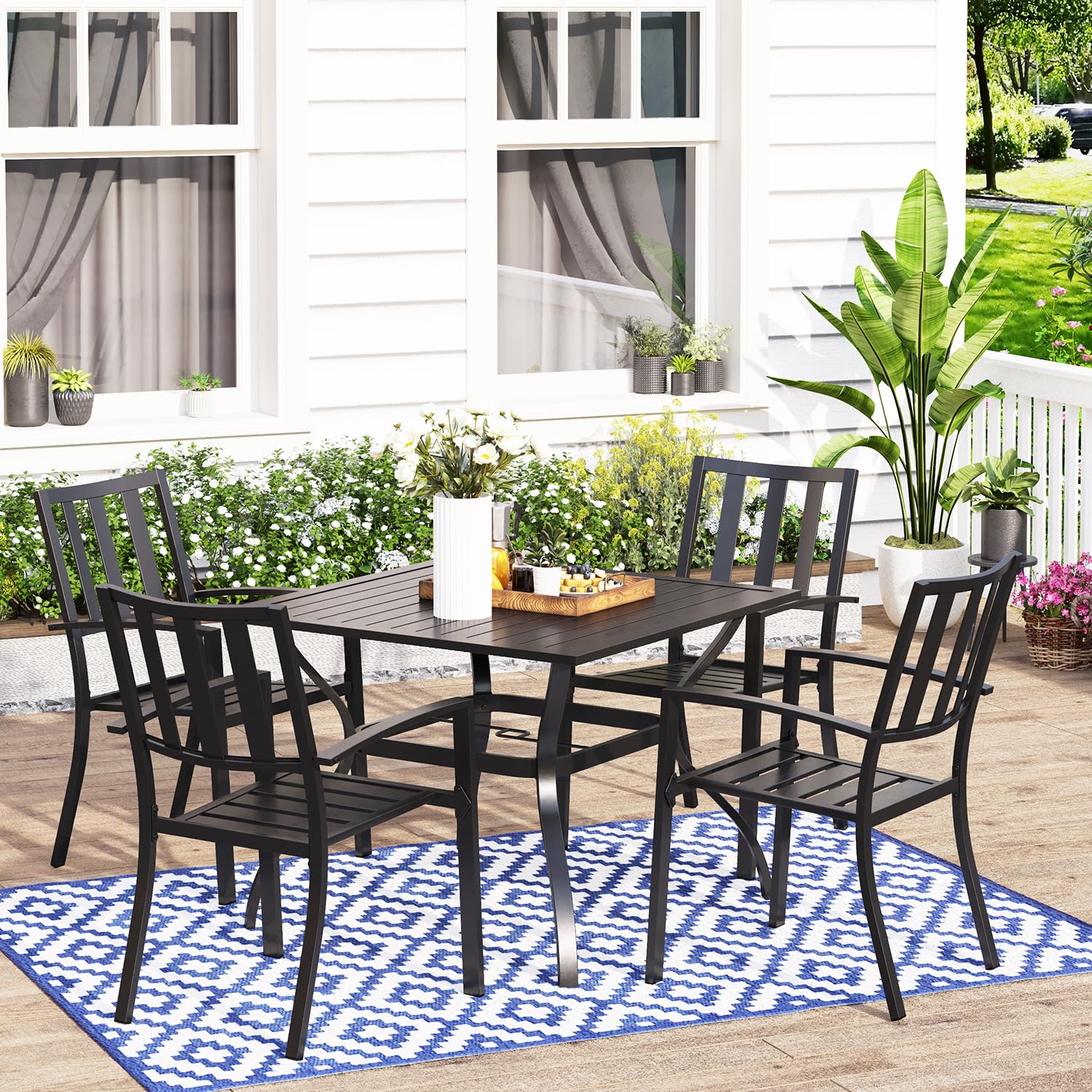 PHI VILLA 5-Piece Outdoor Dining Set - 37