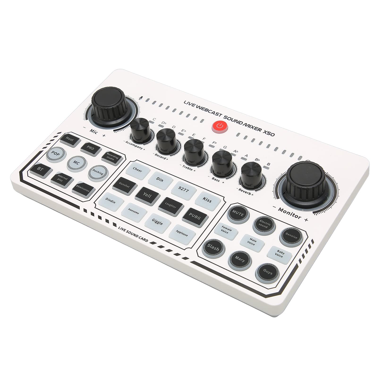 Professional Live Sound Card & Audio Mixer Kit - Multifunctional Sound Board for Vlog, Live Streaming & Broadcast | Perfect for Home Studios, Podcasting & Music Production