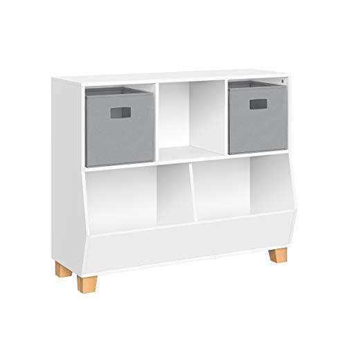 White With Gray Bins