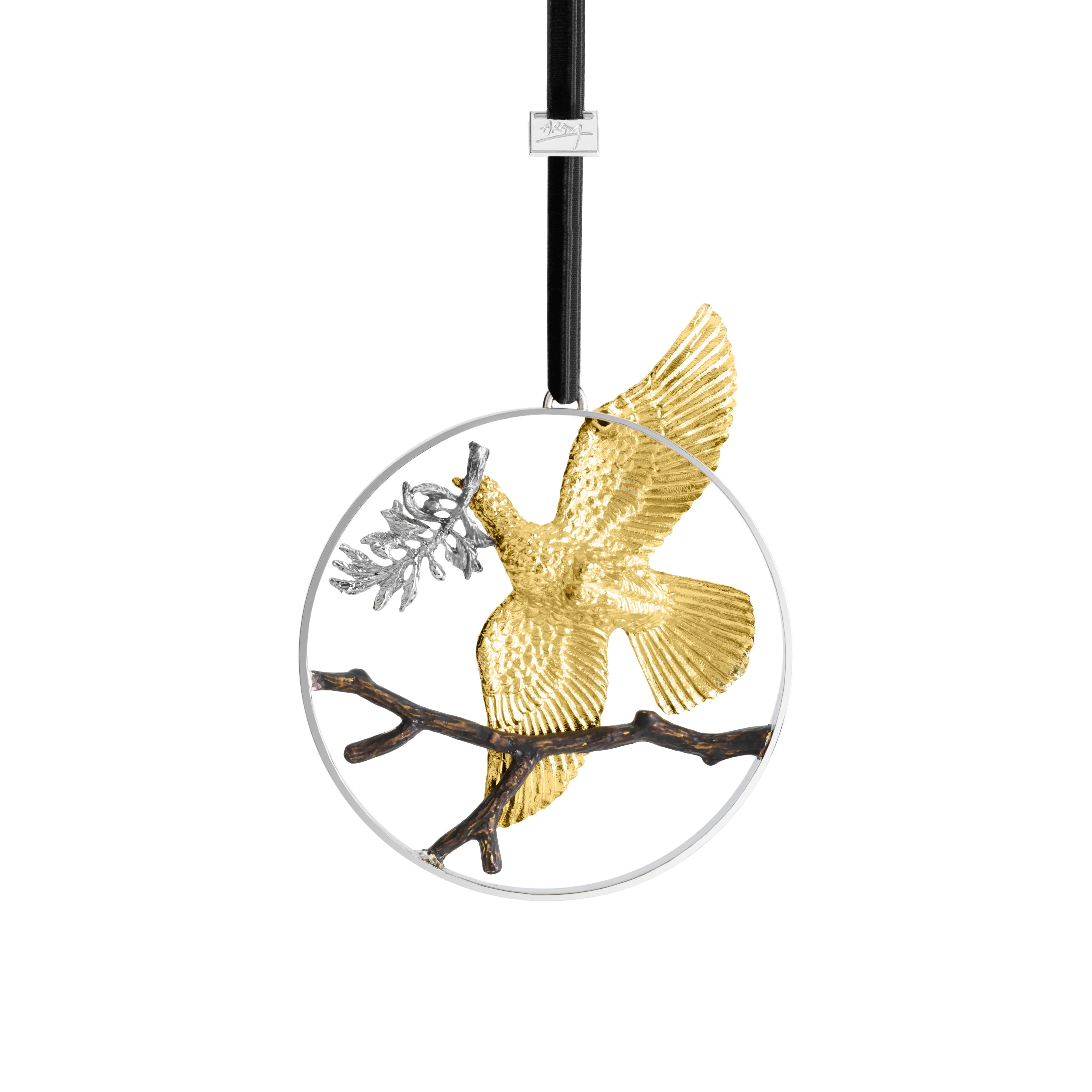 Dove of Peace Christmas Ornament - Handcrafted Ceramic Holiday Decor for Tree, Gift, and Home Decoration | Perfect for Christmas, Weddings, and Peaceful Home Ambiance