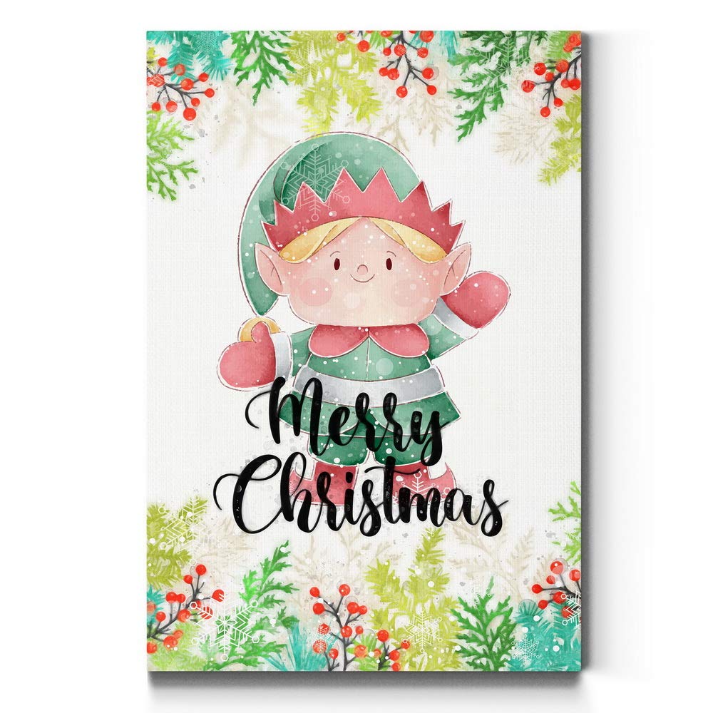 Renditions Gallery Christmas Canvas Wall Art - 32x48 Inch Holiday Décor with Hot Chocolate & Gingerbread House Design - Perfect for Living Room, Bedroom, or Office Seasonal Decoration