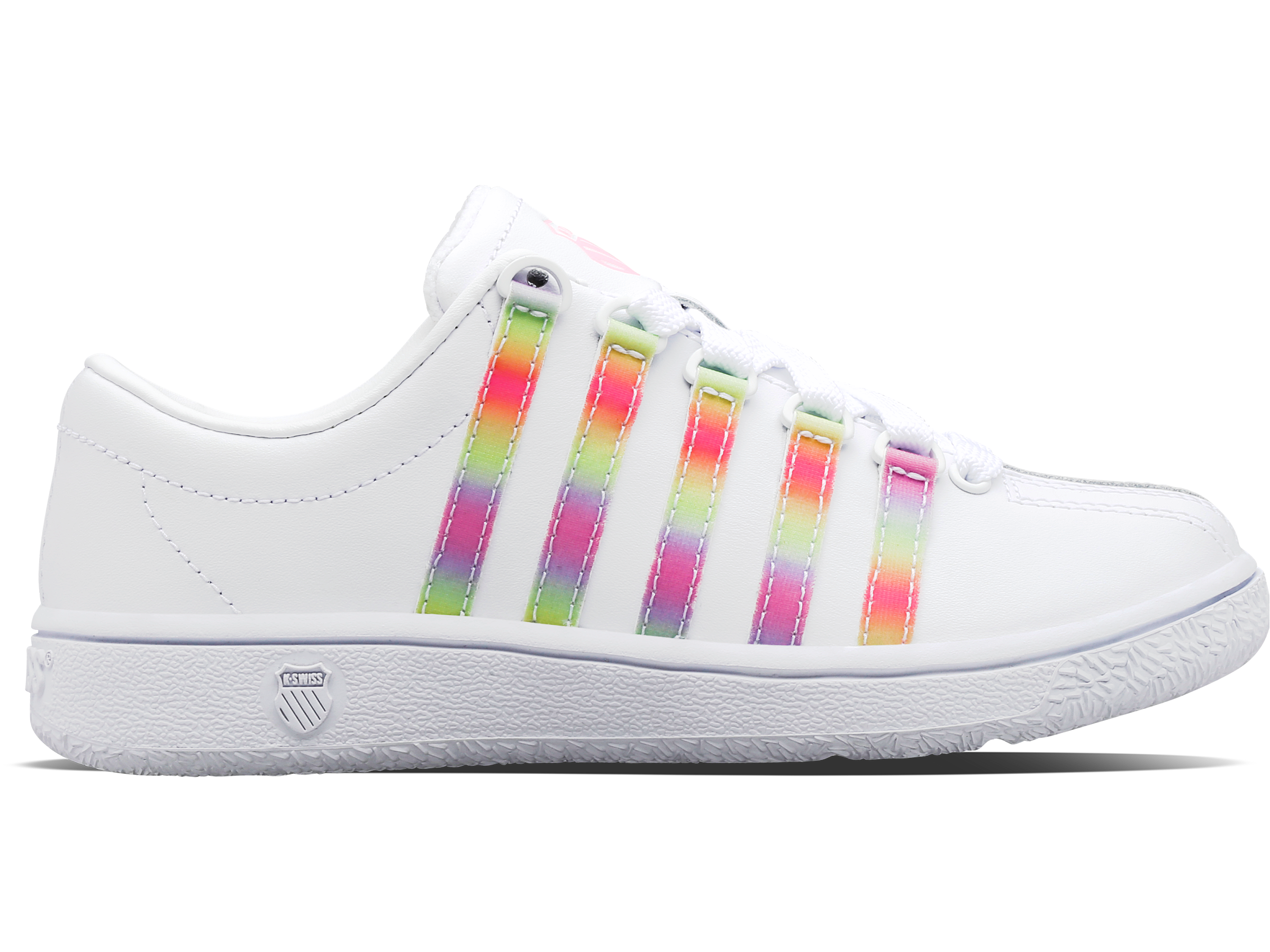 57161 184 M | CLASSIC LX Sneakers | White/Pastel Rainbow Colorway - Perfect for Casual Wear, Street Style & Everyday Comfort