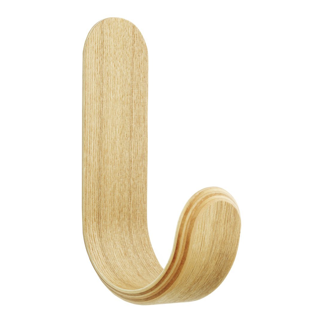 Johansen Curve Hook Shelving by Normann Copenhagen - Modern Wall Shelf for Home & Office Organization - Perfect for Hanging Keys, Coats, and Decor in Living Rooms, Bedrooms & Entryways