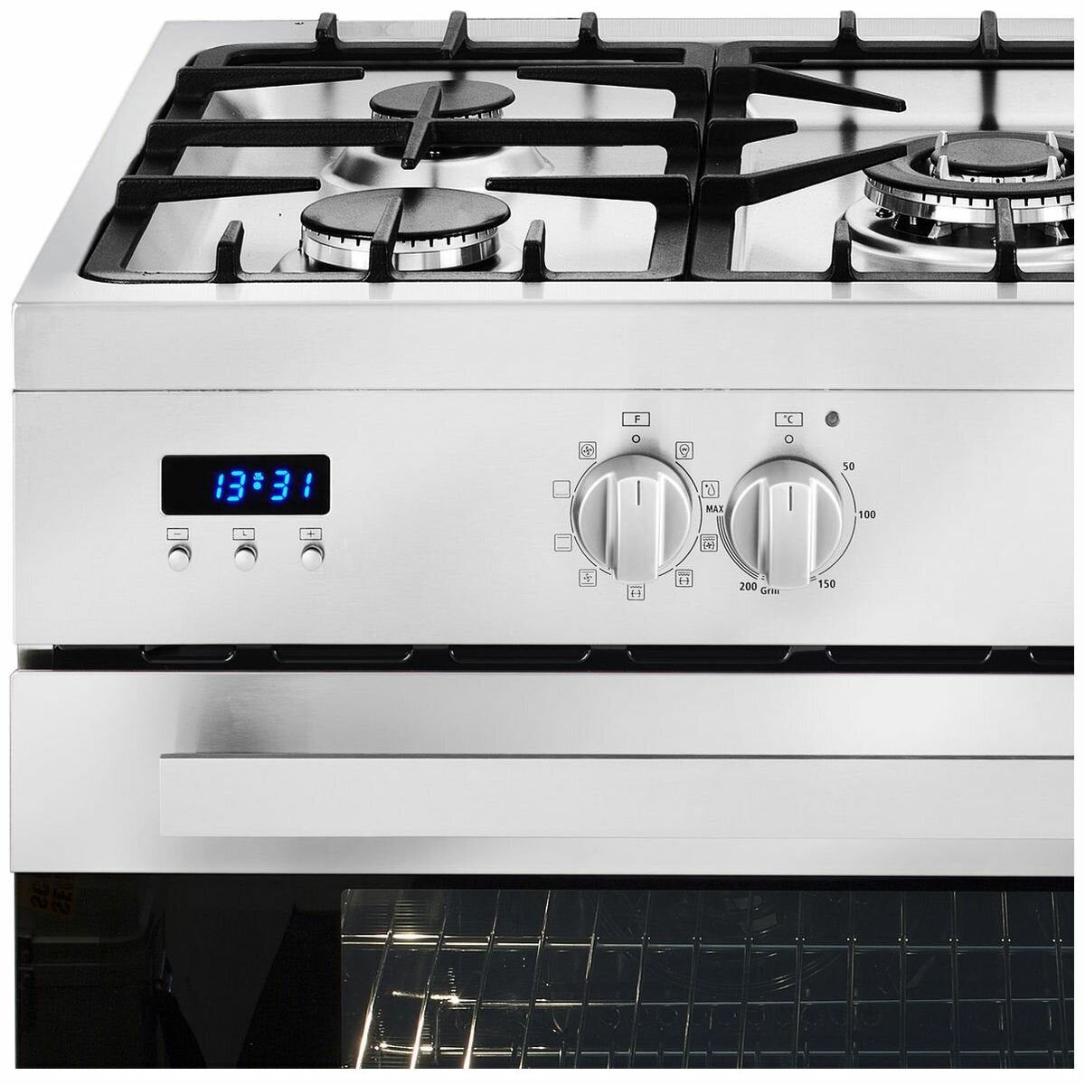 Artusi 90cm Freestanding Dual Fuel Oven & Stove CAFG91X - Professional Gas & Electric Range for Home Cooking, Baking & Entertaining