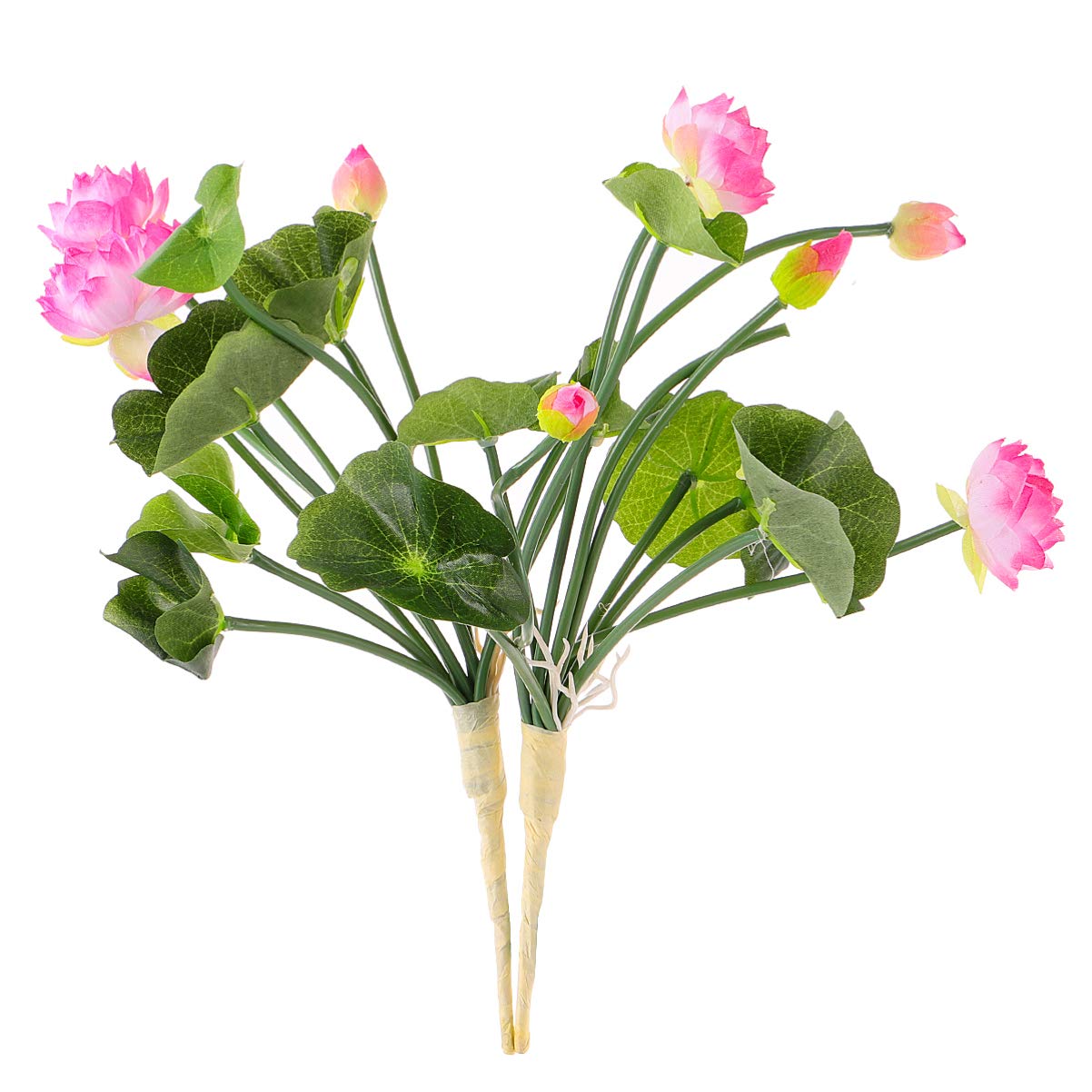 Artificial Silk Lotus Flowers for Wedding & Home Decor - Dark Pink Mini Fake Lotus Blooms - Perfect for Centerpieces, Table Settings & DIY Floral Arrangements