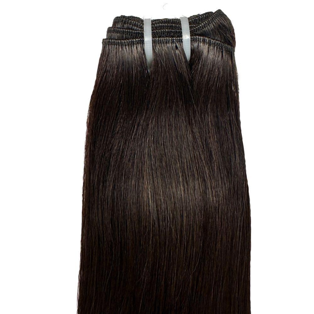 100% Raw Natural Black Straight Human Hair Bundles for Weaving & Extensions - Perfect for Salon, Styling & Everyday Wear