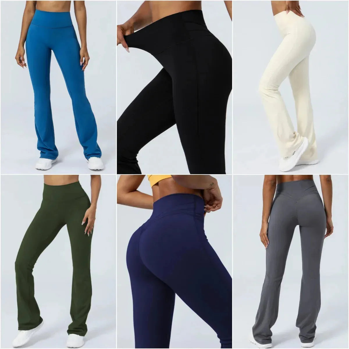 Women's High Waist Yoga Pants - 4-Way Stretch Tummy Control Workout Leggings for Running, Gym & Lounge - Bootcut Flare Pants with Sweat-Wicking Fabric (Ideal for Yoga, Pilates, Dance & Everyday Wear)