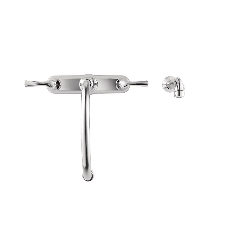 Moen 87403 Bexley Chrome 2-Handle Lever Kitchen Faucet with Pull-Down Sprayer - Perfect for Modern Kitchens and Easy Dishwashing