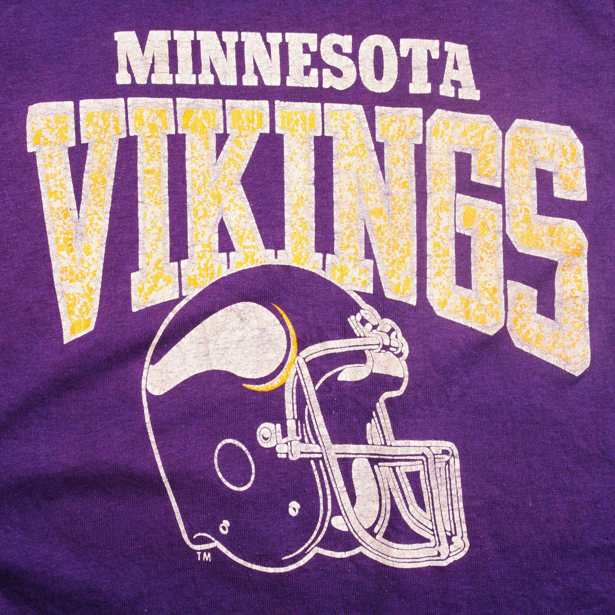Vintage Champion Minnesota Vikings Tee Shirt - Early 1980s XS - Made in USA - Retro NFL Fan Apparel for Game Day & Casual Wear