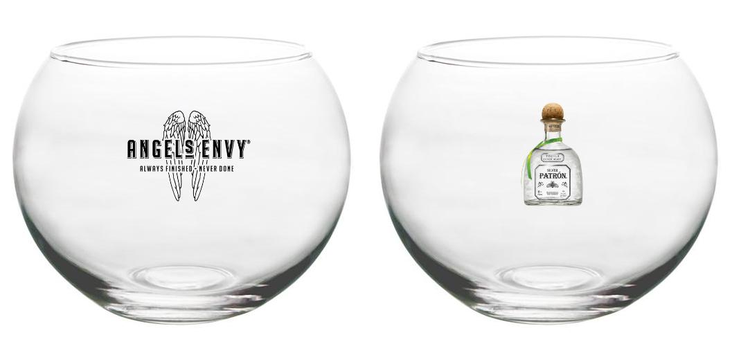 BarConic® 48 oz Tropical Fish Bowl Glassware - Unique Decorative Drinking Glass for Cocktails, Juices & Smoothies - Perfect for Beach Parties, Tiki Bars & Themed Events
