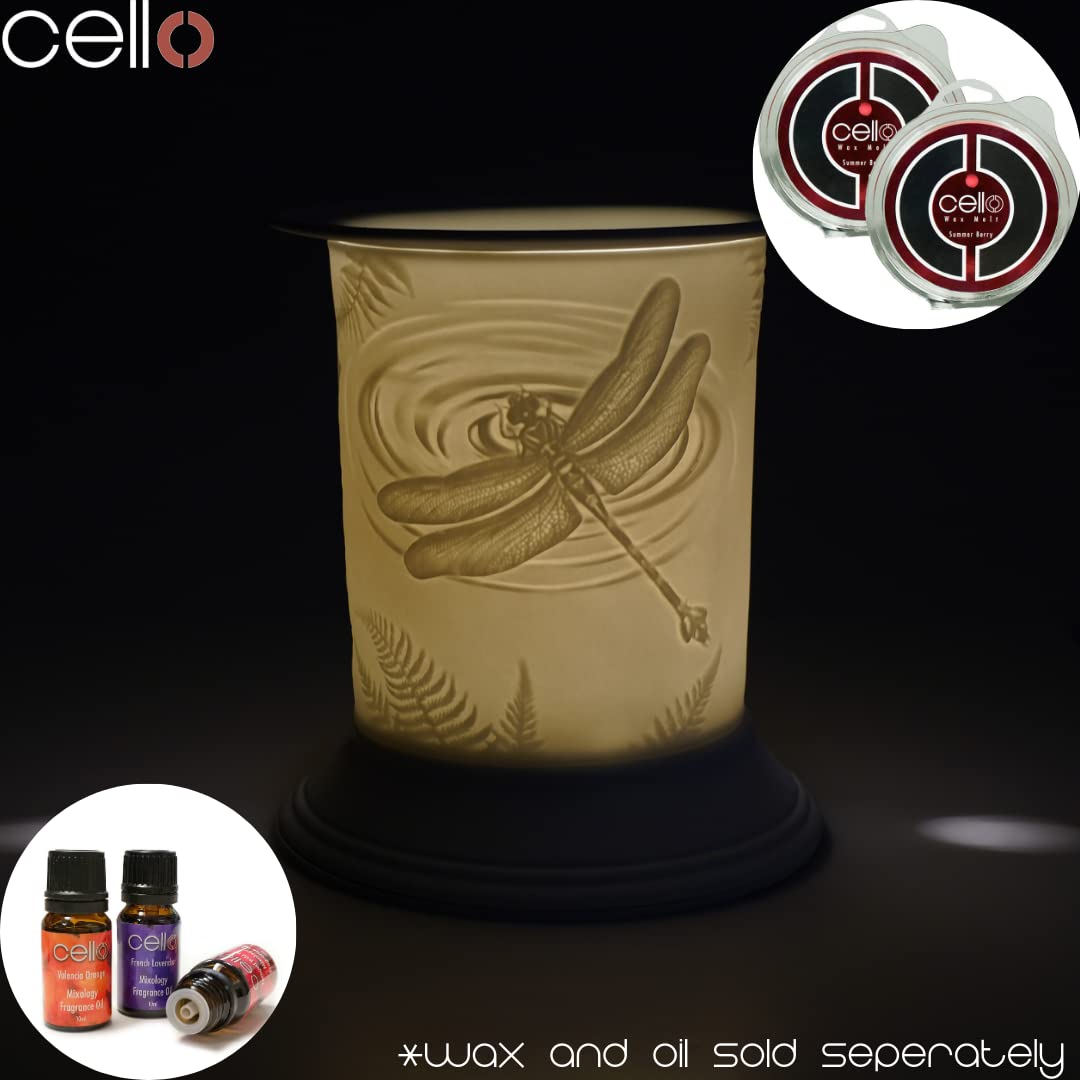 Premium Electric Wax Warmer - Porcelain Candle Melter with Straight Design for Home Aromatherapy | Perfect for Living Room, Bedroom & Office Relaxation