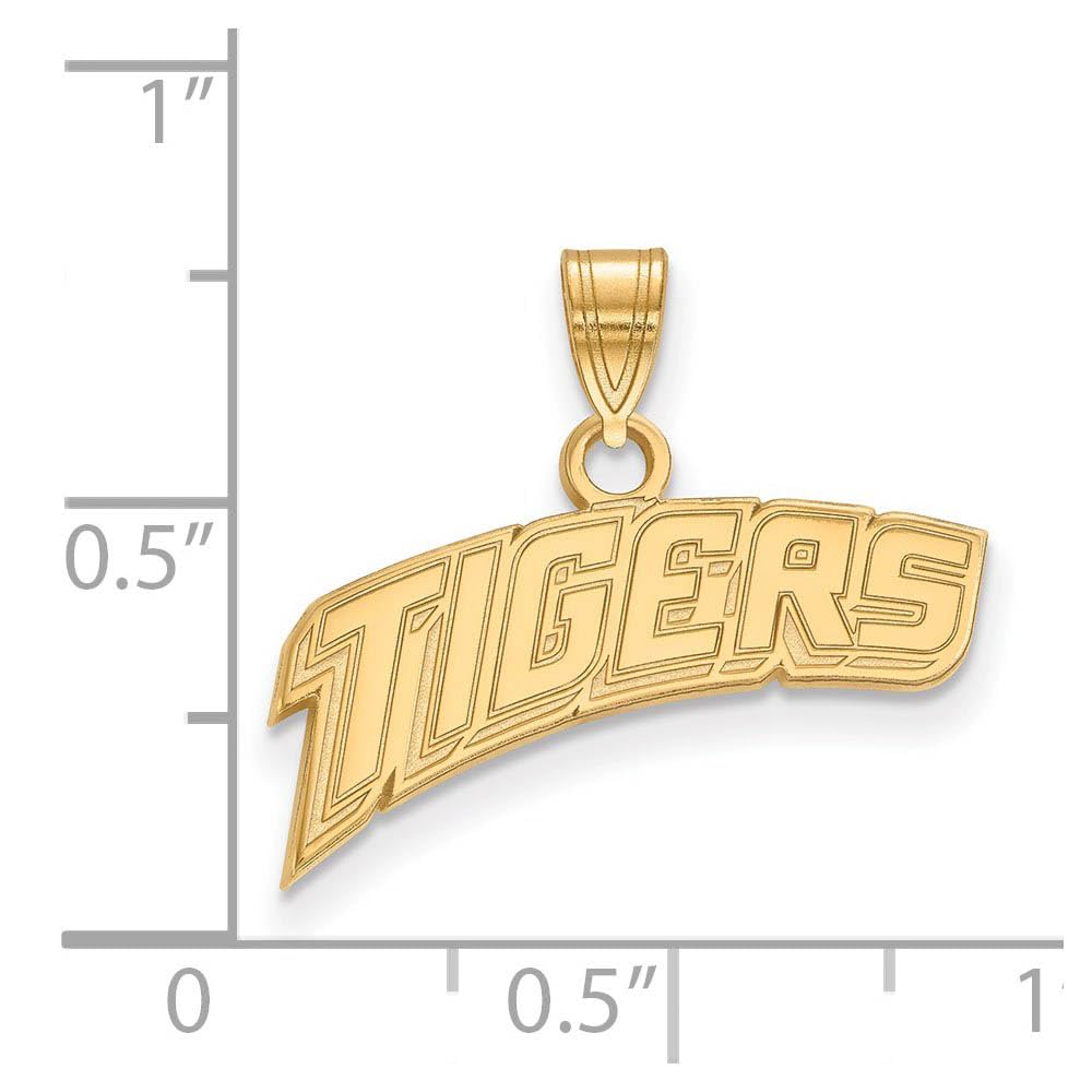 10k Yellow Gold LSU Small (1/2 Inch) Pendant - Perfect for Gifts, Graduation Jewelry & Tiger Fans Accessories