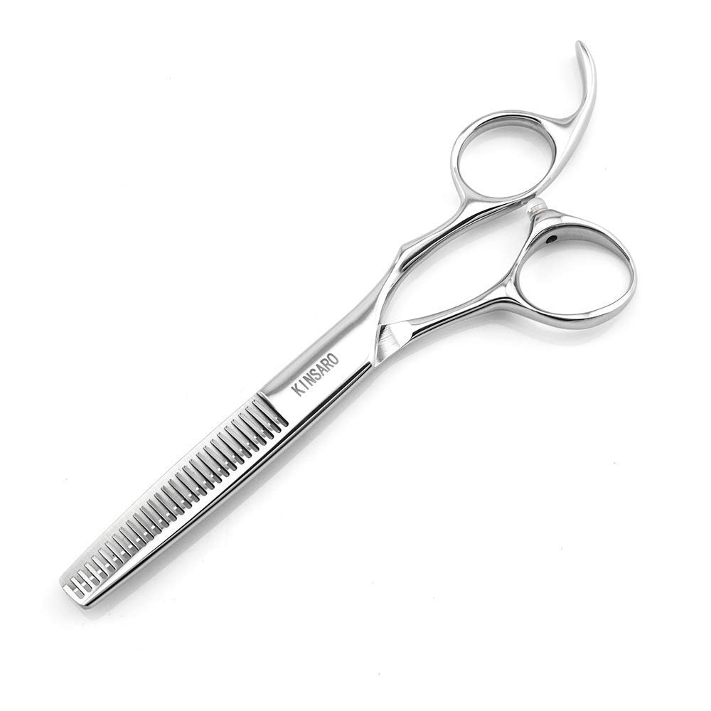 6 Inch Professional Hair Cutting Scissors & 5.5 Inch Hair Thinning Shears - Barber Scissors Set by Kinsaro for Salon & Home Hairstyling