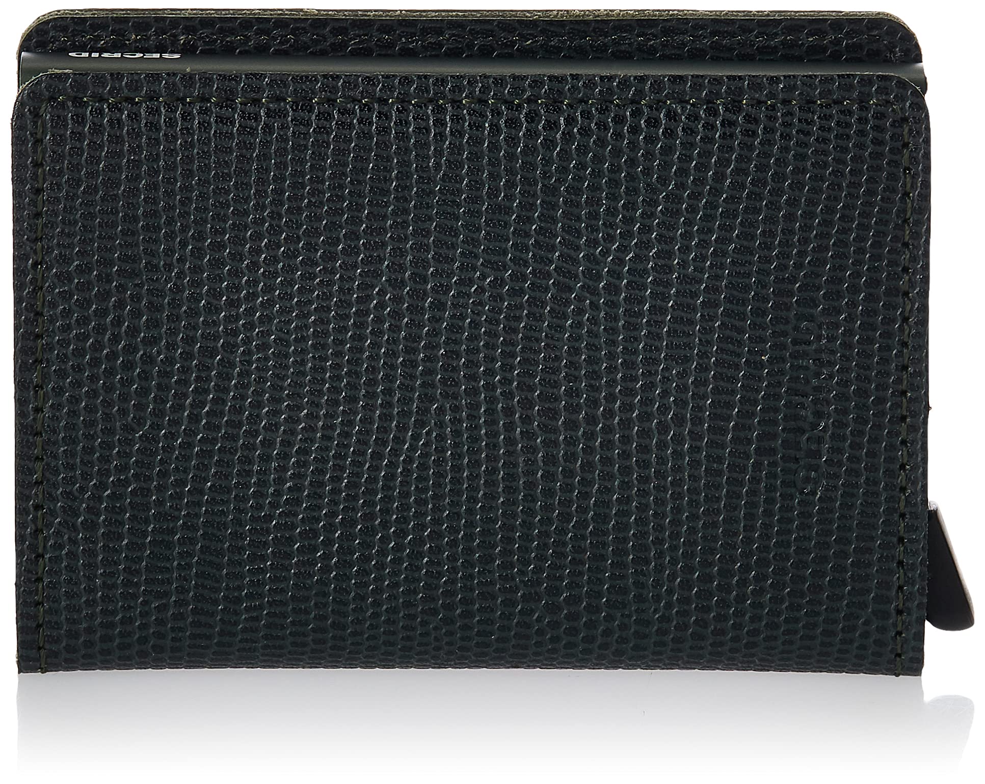 Secrid Slim RFID Blocking Leather Wallet – Genuine Leather Card Holder for 12 Cards (Rango Green) | Minimalist Wallet for Men & Women | Perfect for Travel, Business & Everyday Use