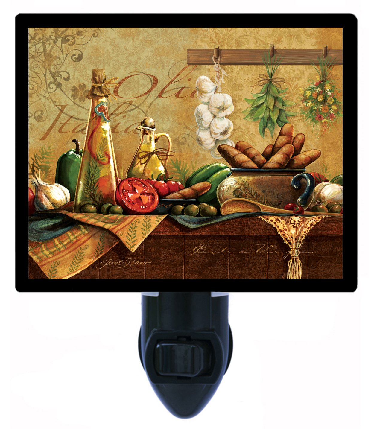 Premium Olive Oil Night Light for Kitchen - Perfect for Nighttime Safety & Ambience