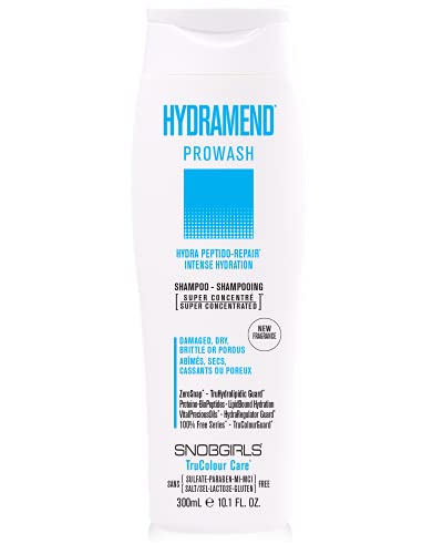 SNOBGIRLS HYDRAMEND Intense Hydration & Repair Shampoo - Sulfate-Free, Super Concentrated for Color Treated, Damaged, Dry, Brittle, Porous Hair - Infused with Vital Precious Oils - Ideal for Salon-Quality Care and Daily Hydration at Home