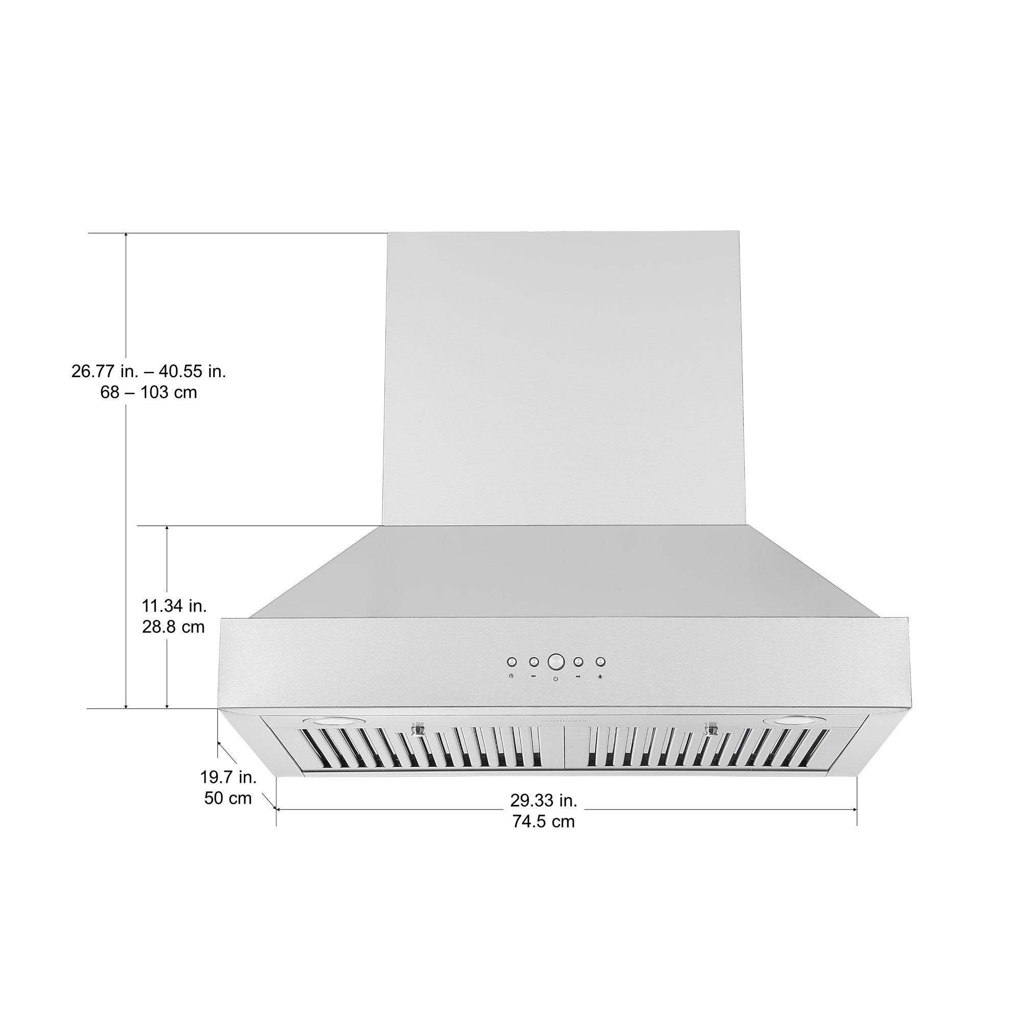 Ancona 2-Piece Kitchen Appliance Set: 30-Inch Dual Fuel Range with White Door & 600 CFM Wall-Mounted Range Hood – Perfect for Modern Home Cooking & Ventilation