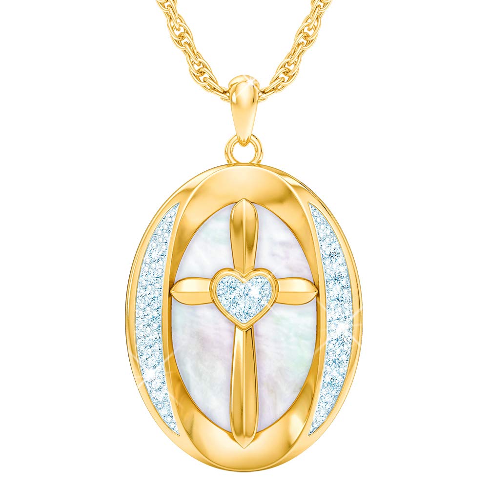 Religious Jewelry - Greatest Blessing Pendant for Daughter & Granddaughter - Communion Gift - Elegant Necklace for Baptism, First Communion & Special Occasions