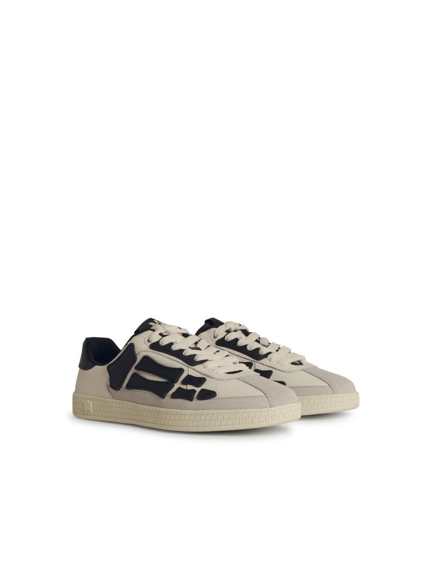 Pacific Bone Black Leather Sneakers for Men & Women - Comfortable Casual Walking Shoes for Daily Wear, Office, and Travel