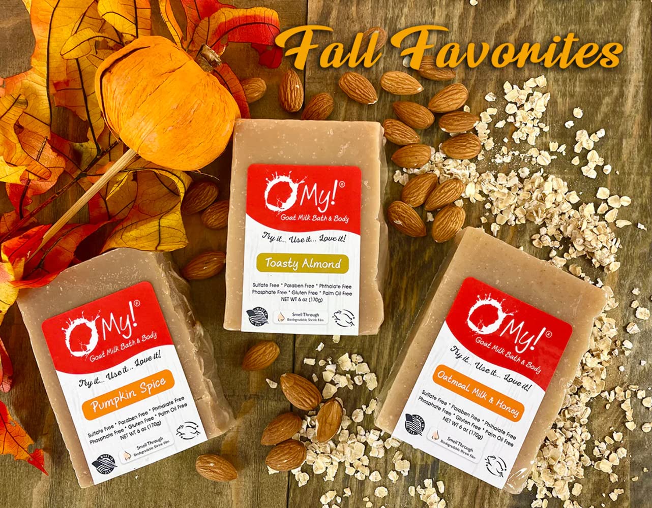 Organic Goat Milk Soap Bar 6oz - Natural Handmade Soap with Farm Fresh Goat Milk, Paraben-Free, Sulfate-Free, Cruelty-Free - Moisturizing & Gentle for Dry, Sensitive Skin - Perfect for Daily Face & Body Cleansing, Gift Sets