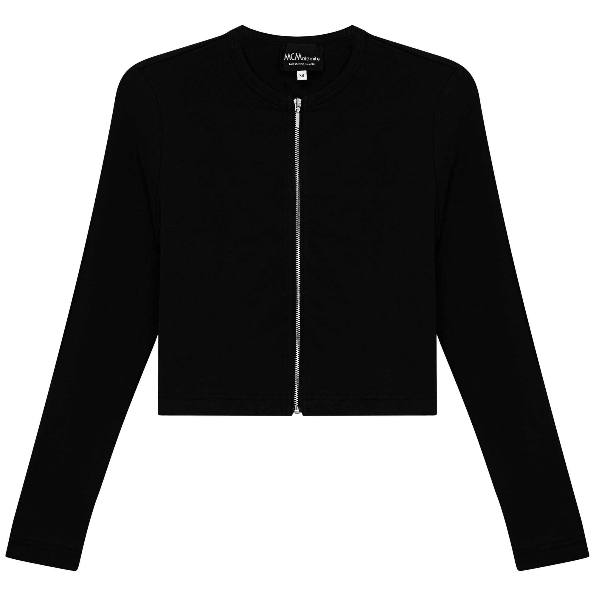 Stylish Maternity Ribbed Zip Cardigan for Pregnant Women - Soft & Comfortable Nursing Sweater for Pregnancy & Postpartum